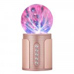 Wholesale Loud Sound Magic Plasma Ball Bluetooth Speaker P2 (Rose Gold)